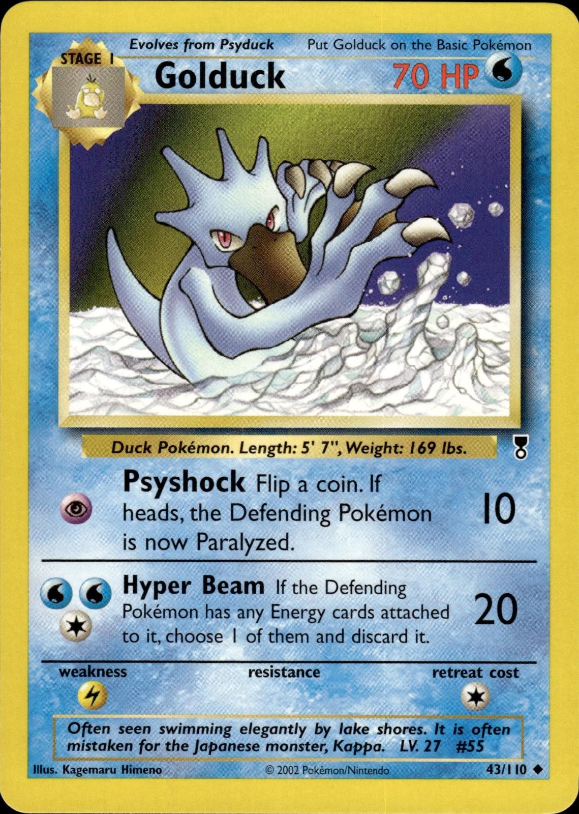 Pokemon Legendary Collection Uncommon Golduck 43/110 - Near Mint (NM)