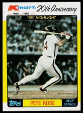1982 Topps Kmart 20th Anniversary AL & NL MVP's #44 Pete Rose