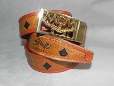 MCM Gürtel Leather Belt Monogramm Visetos / ...