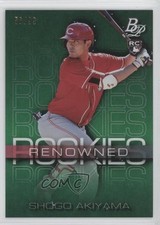 2020 Bowman Platinum Wal-Mart Renowned Rookies Green 56/99 Shogo Akiyama 4b9
