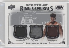 2021 Upper Deck AEW Spectrum Ring Generals Relics 35/50 Powerhouse Hobbs 0ze5