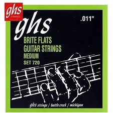 GHS 720 Brite Flats Micro-Ground Roundwound Nickel Electric Guitar Strings 11-50