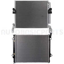 For 2012-2015 Toyota Tacoma 4.0L Aluminum Radiator & AC Condenser Cooling Kit