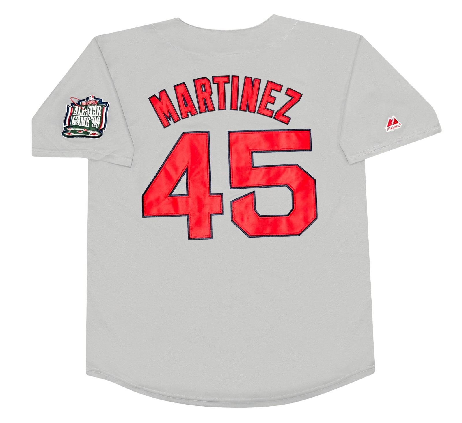 Pedro Martinez 1999 Boston Red Sox Men's Grey Road Jersey w/ All Star Patch
