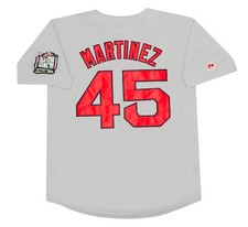 Pedro Martinez 1999 Boston Red Sox Men's Grey Road Jersey w/ All Star Patch