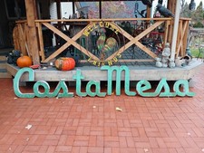 Vintage Metal Sign Costa Mesa CA.