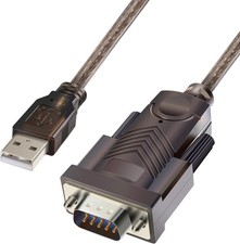 USB to RS232 Adapter with FTDI Chipset: 6ft USB 2.0 Male to RS232 Female DB9 Ser