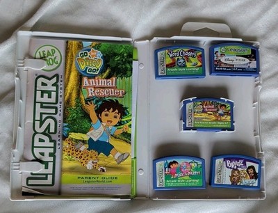 Leap Frog Lot of 5 Cartridges Dora, Diego, Pixar, Bratz, Word Chasers