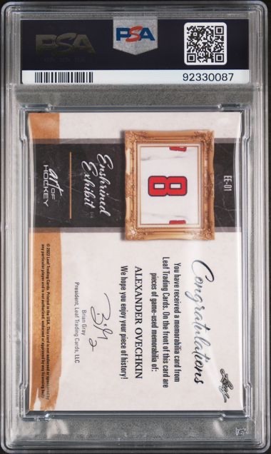 Alex Ovechkin 2021 Leaf Art Hockey Enshrined Exhibit /45 PSA 10 GEM MINT POP 2 view 2