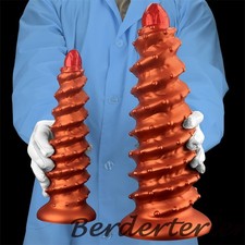 Big Spiral Silicone Dildo Anal ButtPlug Dilator Anal Dildo Anal Ass Plug Sex Toy