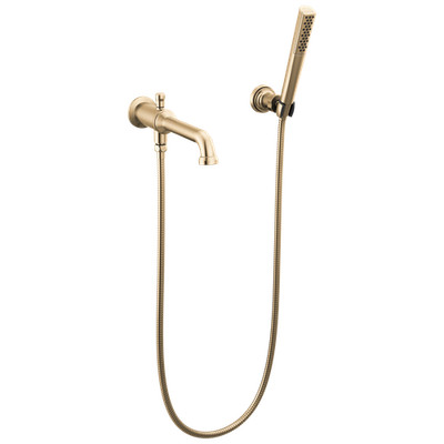 Delta T5784-CZ-PR-LHP-WL Wall Mount Tub Filler Trim w/ Hand Shower
