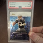 Topps 2003 Finest Tom Brady #35 PSA 9 New England Patriots Football Card