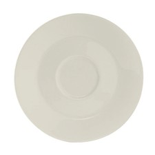 Tuxton China Inc AMU-084 Modena 6" Diameter Pearl White Ceramic Saucer - 3 Doz