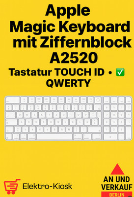   Apple Magic Keyboard mit Ziffernblock A2520 Tastatur TOUCH ID - QWERTY   