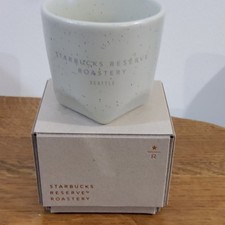 NEU UND VERPACKT Starbucks Reserve Roastery Seattle Bevel Keramik Espressotasse 3 fl oz
