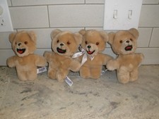 LOT OF 4 VINTAGE RUSS SNUGGLE BEAR PLUSH 7"