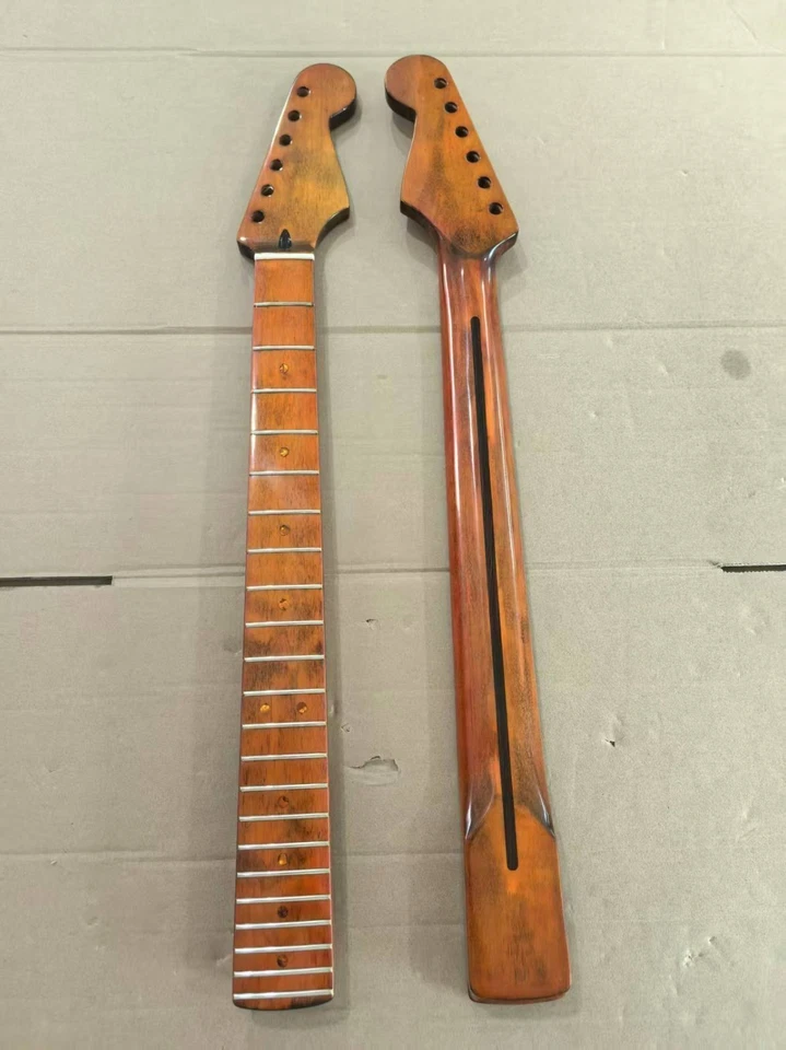 Roasted Maple E-Gitarrenhals Edelstahl 22 Bünde glänzend für Fender Start - Bild 3 von 4