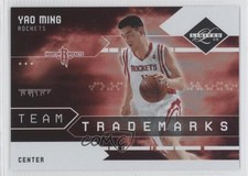 2009-10 Panini Limited Team Trademarks 95/99 Yao Ming #7 HOF 0ad