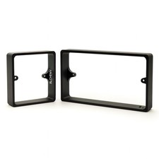 Black Socket Switch Spacers - 10mm, 15mm & 20mm - Single & Double Gang