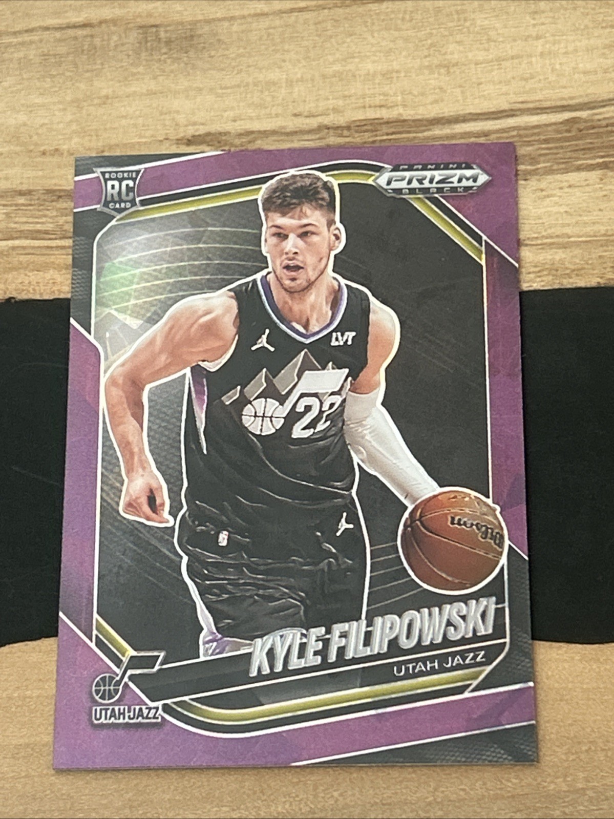 2024-25 Prizm Black Kyle Filipowski Base Prizms Purple Ice /149 #125 Jazz RC