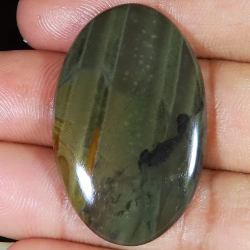 Natural Flint Stone Jasper Oval Cabochon Gemstone 41.95 Cts 26x40x4 mm GY35