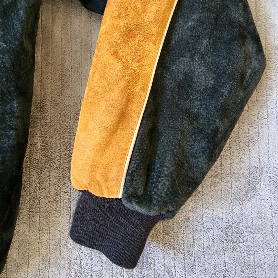 Cripple Creek Western Leather Jacket Men's Cowboy Black And Brown Medium - Image 3 of 4