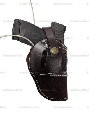 SUEDE LEATHER HOLSTER S&W M&P SHIELD PLUS 9MM OWB  AMBIDEXTROUS EVERYDAY CARRY