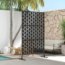 Metal Garden Privacy Screen Panel Divider Fence Partition Separation Trellis