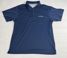 Columbia Omni-Wick Short Sleeve Polo Blue Men  s Large