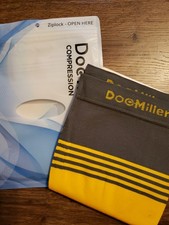 DOC Miller Calf Compression Sleeve 20-30 Mm hg Size 3XL 3XLarge Gray Yellow Blue