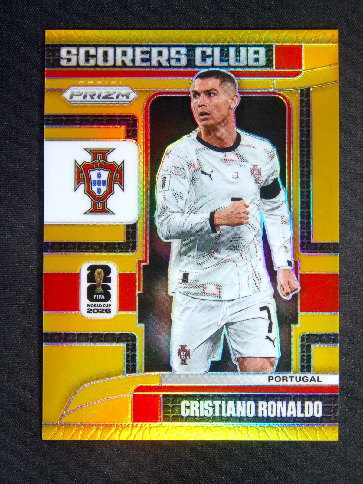 2026 Panini Prizm FIFA World Cup Cristiano Ronaldo #21 Scorers Club Gold /10