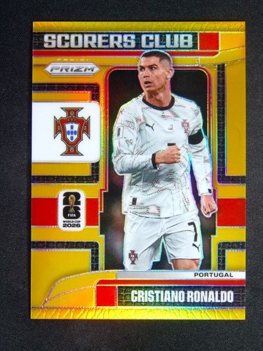 2026 Panini Prizm FIFA World Cup Cristiano Ronaldo #21 Scorers Club Gold /10