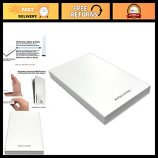 1TB USB 3.0 Portable External Gaming Hard Drive - Pre-Formatted for PS5 - White