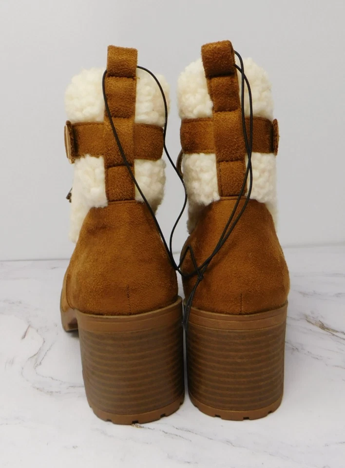 Pluto уютный боевой ботинок Топ Moda Pluto ботинок желтовато-коричневый размер 10 новый без коробки - Изображение 4 из 4