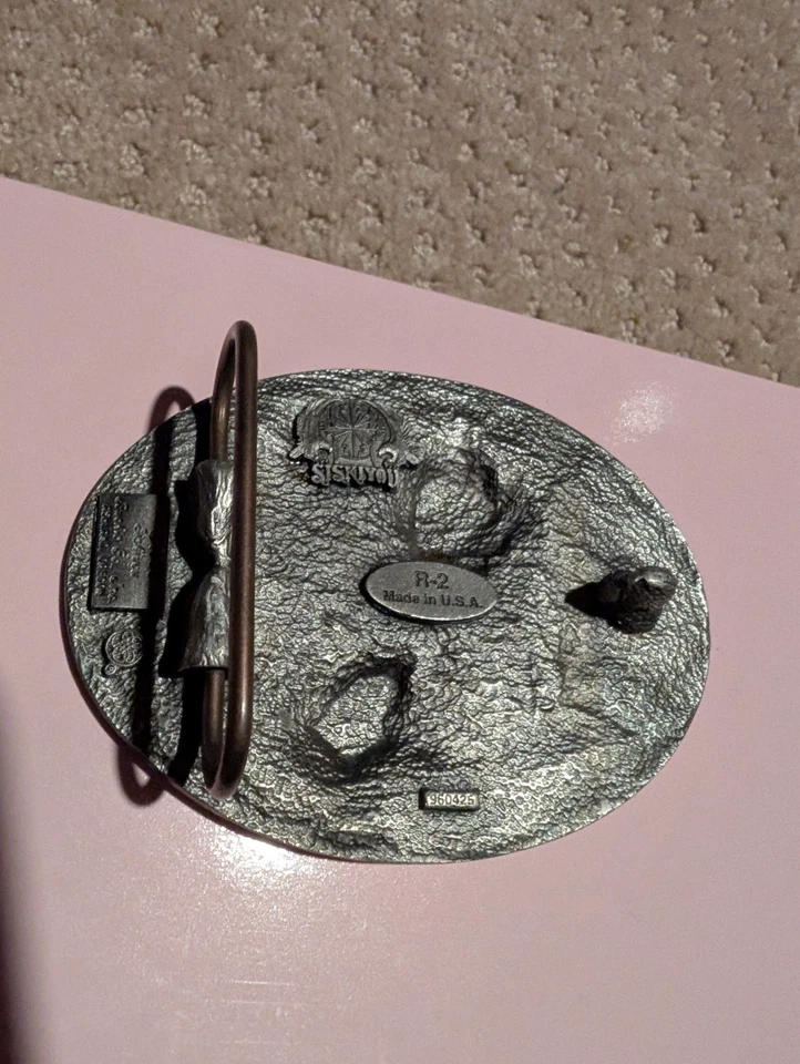 Hebilla de cinturón de peltre vintage Foto 2 de 2