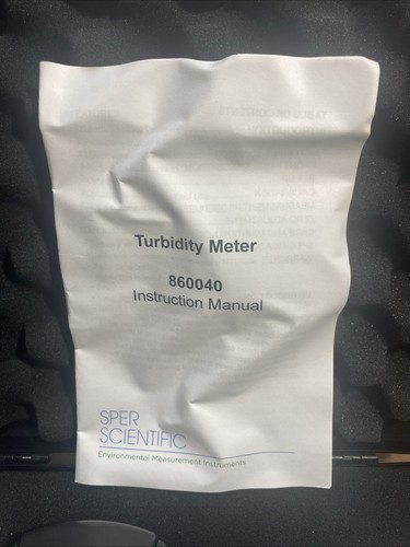 Medidor de turbidez portátil Sper Scientific 860040 (NUEVO/abierto) - Imagen 7 de 24