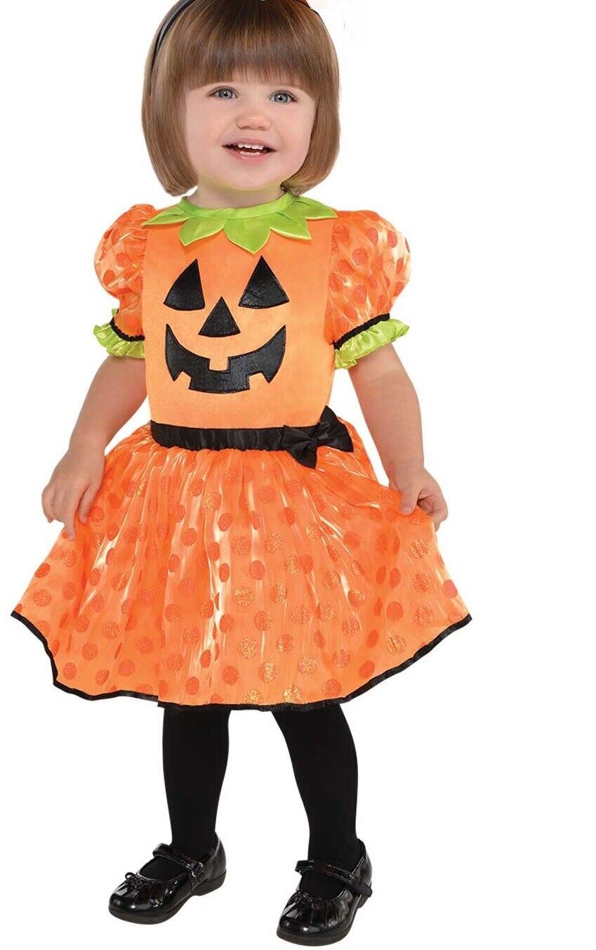 Baby Pumpkin Halloween Fancy Dress Toddler Age 6-12 Months