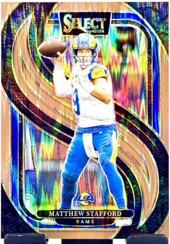 2024 Panini Select Matthew Stafford Premier Copper Prizm Shock #/299 Rams