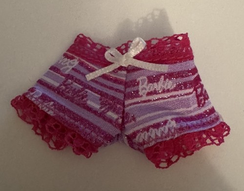 Barbie Doll Clothes Logo Print Shorts Pants Underwear - Picture 1 of 2