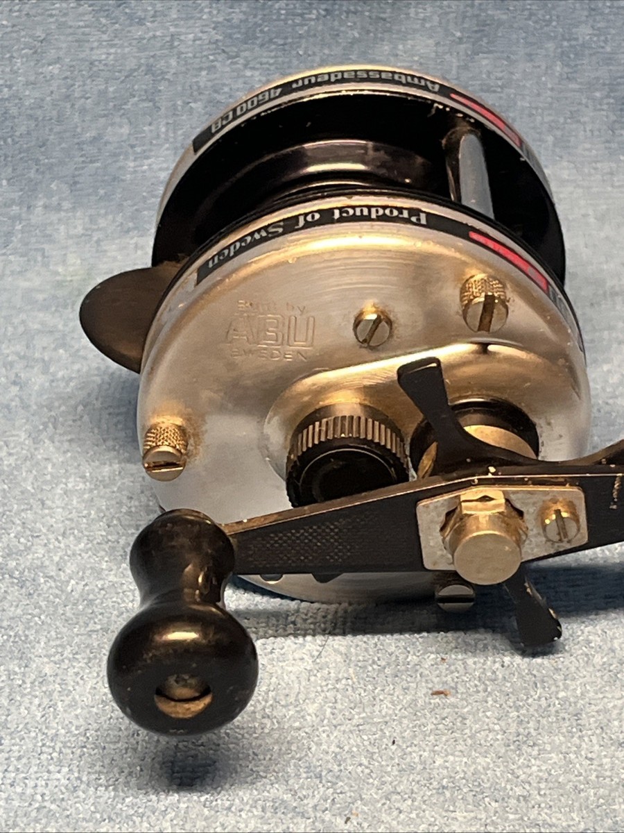 Vintage Abu Garcia Ambassadeur 4600 Cb Reel Silver High