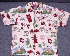 Vintage Joe Kealoha's Shirt Mens Large Arkansas Razorbacks Hawaiian Button Up