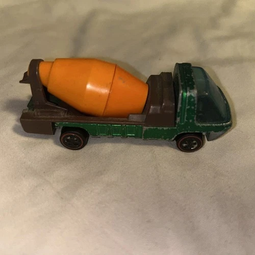 Hot Wheels Redline The Heavyweights Cement Truck 1969 Green Made In Hong Kong