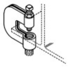Eaton B-Line B351L-3/8ZN Beam Clamp 3/8" Steel 300 lb. Load Zinc Plated