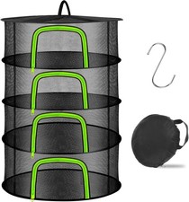 4 Layer Herb Drying Rack Hanging Mesh Plant Dry Net Basket for Herbs Plants Flow