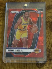 2024-25 Panini Prizm Bronny James Jr. Red Ice Prizm Rookie #243