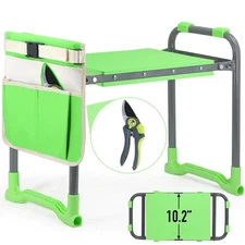 Garden Kneeler and Seat Heavy Duty with 10.2” Wider Soft Pad, Portable Foldin...