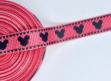 1" Mickey Mouse Grosgrain Ribbon Disney Craft Ribbon by the Yard