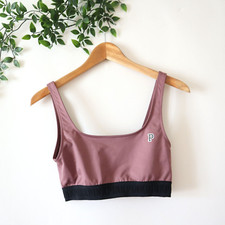 PINK Victoria Secret Purple Ultimate Lightly Lined Sports Bra Size Small