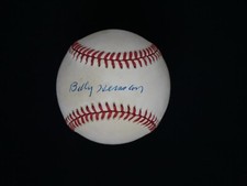 BILLY HERMAN SIGNED OFFICIAL NATIONAL LEAGUE BASEBALL - PSA COA