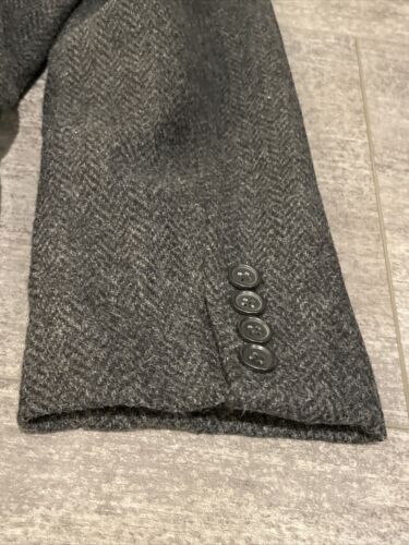 J Crew Herren Blazer Sportmantel zwei Knöpfe Freizeitjacke Größe 40R Herringbone Anzug - Bild 6 von 6